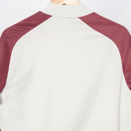 70-80s Vintage adidas Ventex ATP Light Gray × Bordeaux Track Jacket (Made in France)