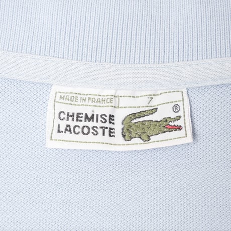 80s LACOSTE Polo Light Blue（Made in France）