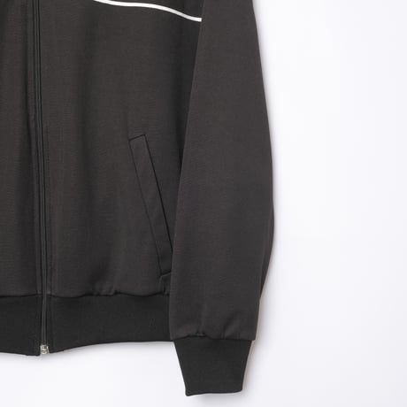 70-80s Vintage adidas Ventex Track Jacket Black × Light Gray × Colorful Lines (Made in France)