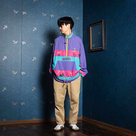 80s Vintage adidas Nylon Half Zip Surf (Made in France)