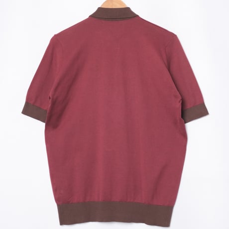 90s JOHN SMEDLEY Sea Island Cotton Polo Shirt（Made in England)