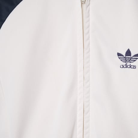 70-80s Vintage adidas Ventex ATP Track Jacket White × Navy（Made in France）