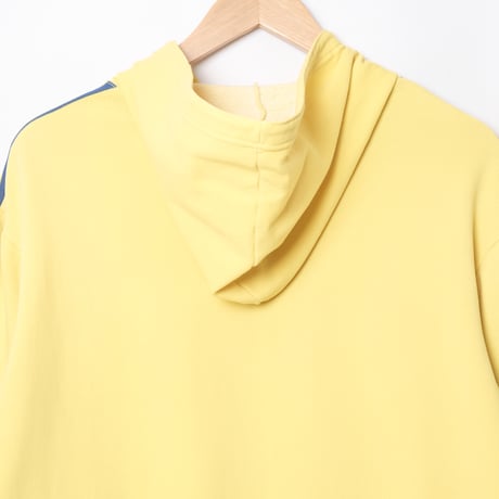 70s-80s Vintage adidas Hoodie Yellow x Navy