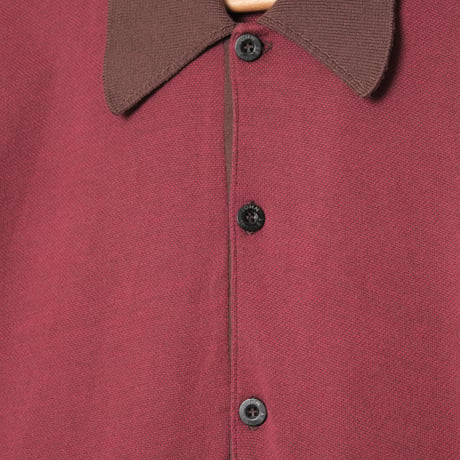 90s JOHN SMEDLEY Sea Island Cotton Polo Shirt（Made in England)