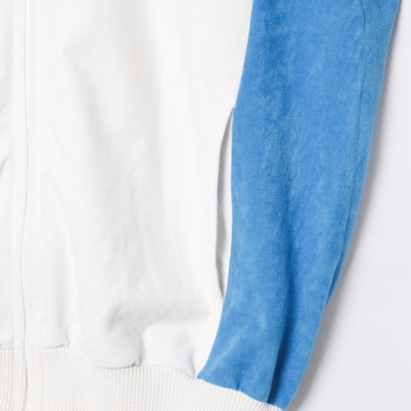70-80s Vintage adidas Ventex Track Jacket Model Challenger White × Light Blue (Made in France)