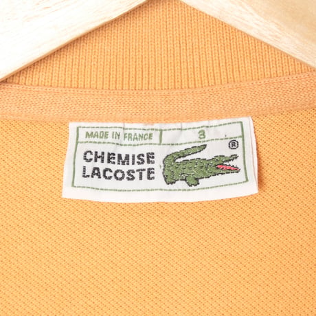 70-80s LACOSTE Polo Mustard（Made in France）