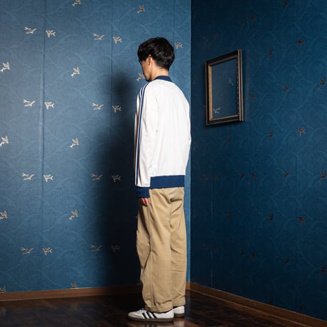 70-80s Vintage adidas ATP Track Jacket Ivory × Navy（Made in West Germany）