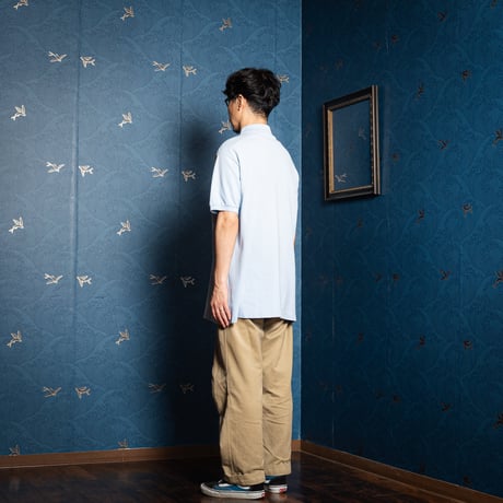 80s LACOSTE Polo Light Blue（Made in France）