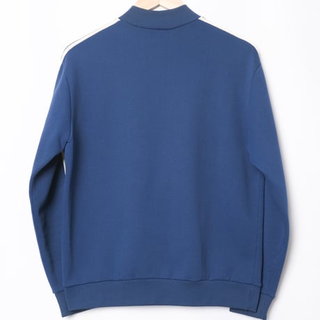 60s Vintage adidas Ventex Collarless Track Jacket Late World Mark Navy (Made in France)