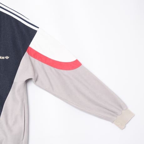80s Vintage adidas Track Jacket Navy× Gray（Made in France）