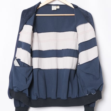 70-80s Vintage adidas Ventex Velours Track Jacket Navy (Made in France)