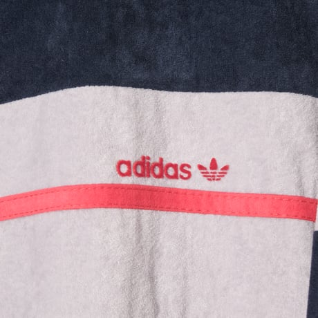 70-80s Vintage adidas Ventex Velours Track Jacket Navy (Made in France)