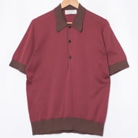 90s JOHN SMEDLEY Sea Island Cotton Polo Shirt（Made in England)