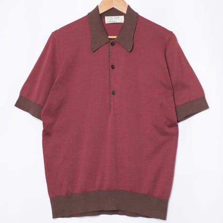 90s JOHN SMEDLEY Sea Island Cotton Polo Shirt（Made in England)