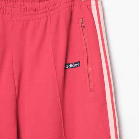 70s Vintage adidas Ventex World Mark Track Trousers Red (Made in France)