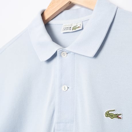 80s LACOSTE Polo Light Blue（Made in France）