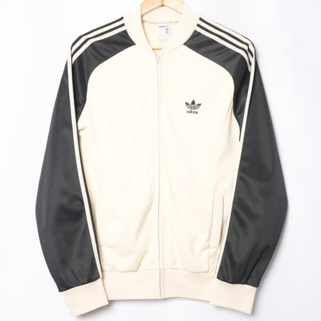 70-80s Vintage adidas Ventex ATP Track Jacket Ivory × Black (Made in France)