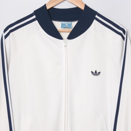 70-80s Vintage adidas ATP Track Jacket Ivory × Navy（Made in West Germany）