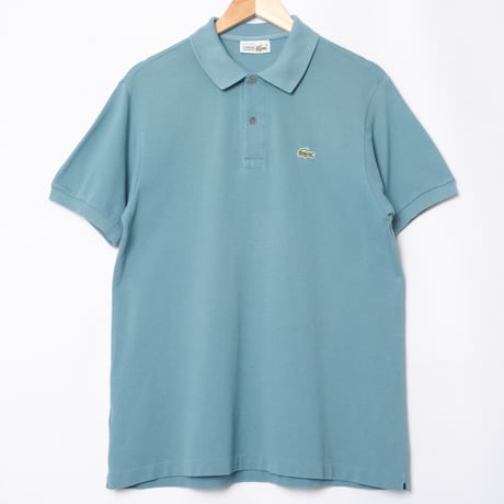 70-80s LACOSTE Polo Blue Gray（Made in France）