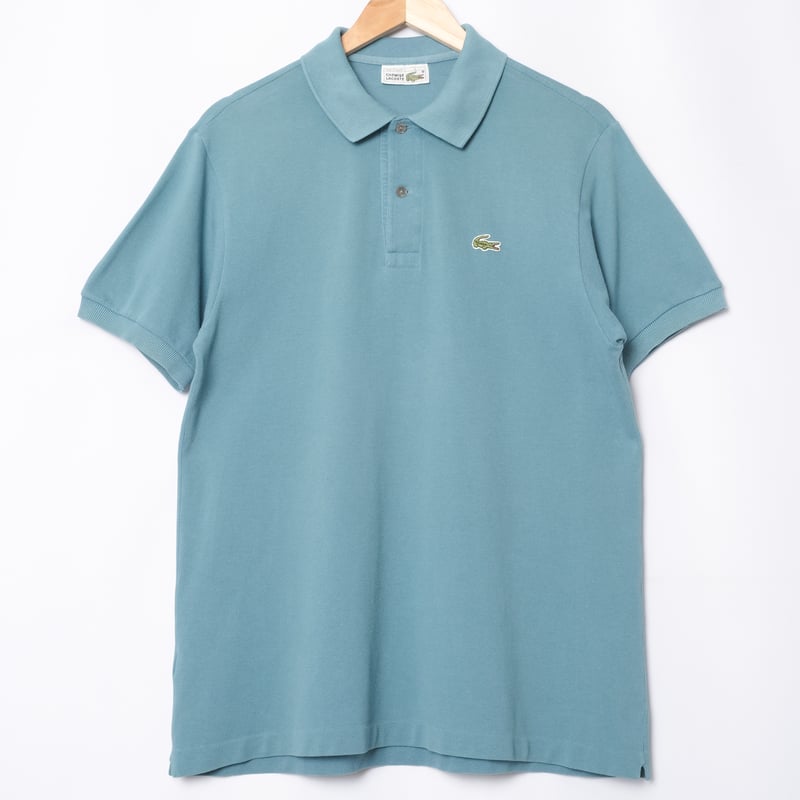 70-80s LACOSTE Polo Blue Gray（Made in France） |