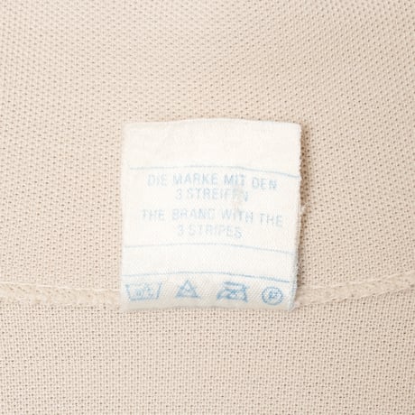 70s Vintage adidas Metal Buttons Knit Jacket Beige