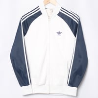70-80s Vintage adidas Ventex ATP Track Jacket White × Navy（Made in France）
