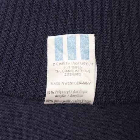 80s Vintage adidas Knit Track Jacket Navy (Made in West Germany)