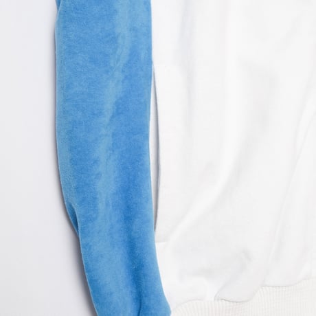 70-80s Vintage adidas Ventex Track Jacket Model Challenger White × Light Blue (Made in France)