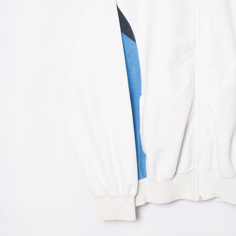 70-80s Vintage adidas Ventex Track Jacket Model Challenger White × Light Blue (Made in France)