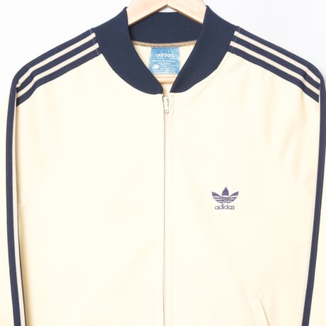 70s Vintage adidas ATP Ivory × Navy Track Jacket（Made in France）