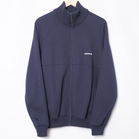 80s Vintage adidas Knit Track Jacket Navy (Made in West Germany)