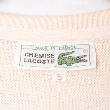 70s LACOSTE Polo Light Pink（Made in France）