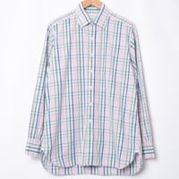90s Turnbull&Asser Sea Island Cotton Checked Shirt（Made in England）