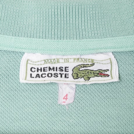 70s LACOSTE Polo Light Green（Made in France）
