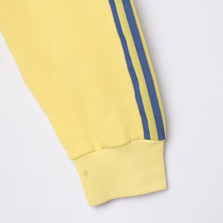 70s-80s Vintage adidas Hoodie Yellow x Navy