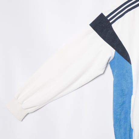 70-80s Vintage adidas Ventex Track Jacket Model Challenger White × Light Blue (Made in France)