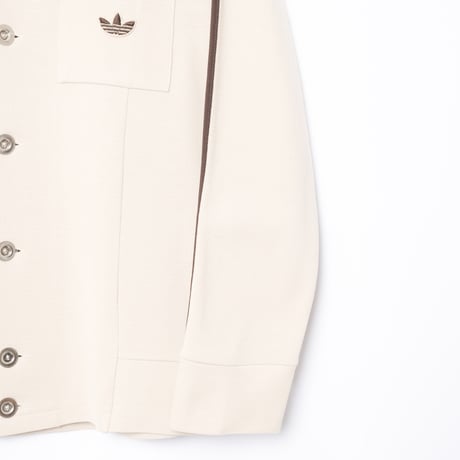70s Vintage adidas Metal Buttons Knit Jacket Beige