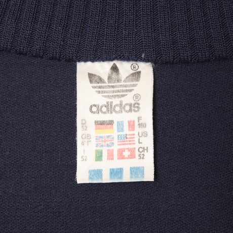 80s Vintage adidas Knit Track Jacket Navy (Made in West Germany)