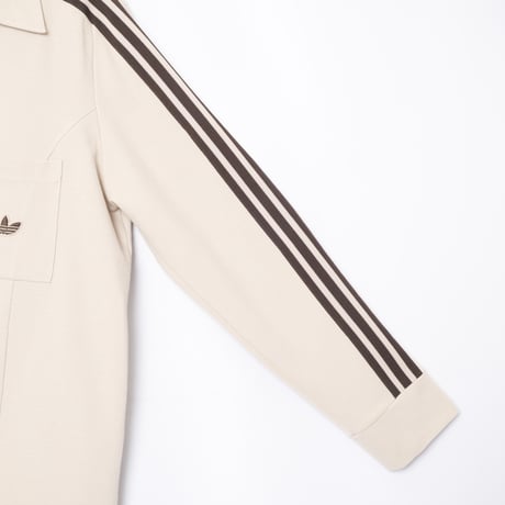 70s Vintage adidas Metal Buttons Knit Jacket Beige