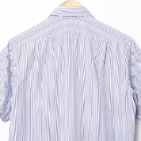 90s Turnbull&Asser Sea Island Cotton Striped Half Sleeve shirt（Made in England）
