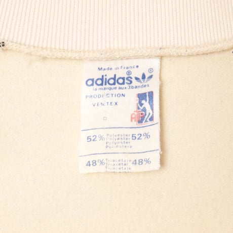 70-80s Vintage adidas Ventex ATP Track Jacket Ivory × Black (Made in France)