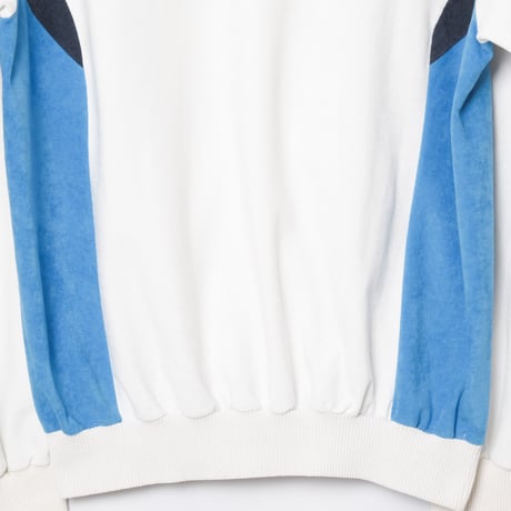 70-80s Vintage adidas Ventex Track Jacket Model Challenger White × Light Blue (Made in France)