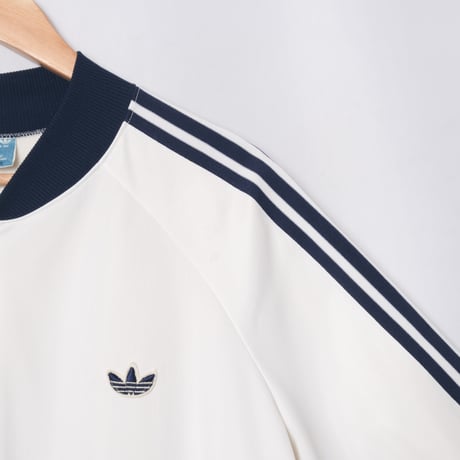 70-80s Vintage adidas ATP Track Jacket Ivory × Navy（Made in West Germany）