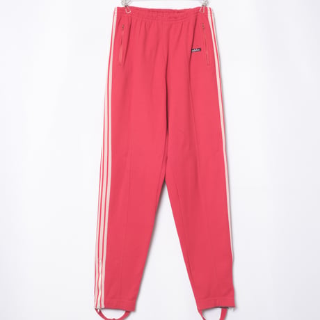 70s Vintage adidas Ventex World Mark Track Trousers Red (Made in France)