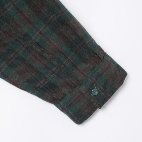 50-60s France Vintage la Paimpolaise Wool Acryl Checked Shirt