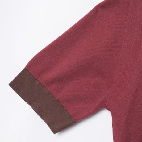 90s JOHN SMEDLEY Sea Island Cotton Polo Shirt（Made in England)