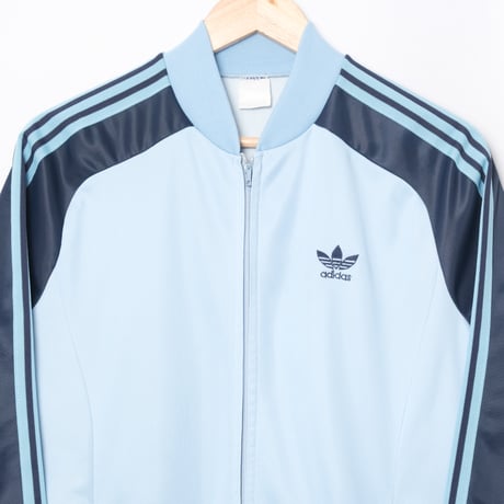 70-80s Vintage adidas Ventex ATP Track Jacket Light Blue × Navy (Made in France)1