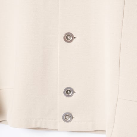 70s Vintage adidas Metal Buttons Knit Jacket Beige