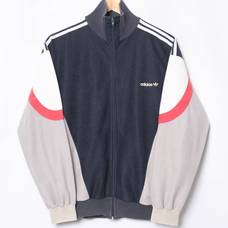 80s Vintage adidas Track Jacket Navy× Gray（Made in France）