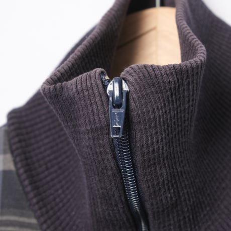 80s Vintage adidas Ventex Track Jacket Navy × Checked (Made in France)